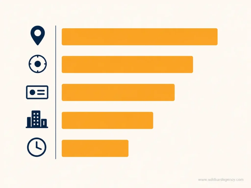 chart of the top Google Business Profile ranking factors for local SEO in Ohio