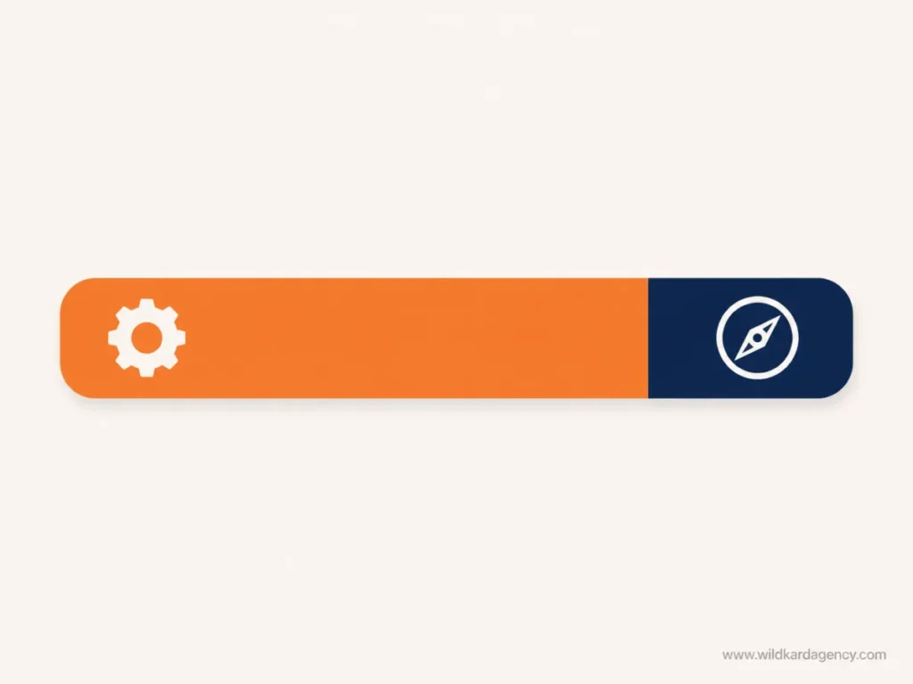 infographic showing the split between time spent working in a business versus on a business