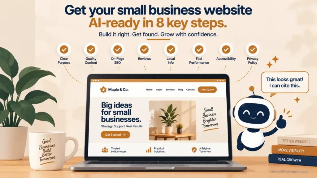 small business website complete and ready for AI search in 2026