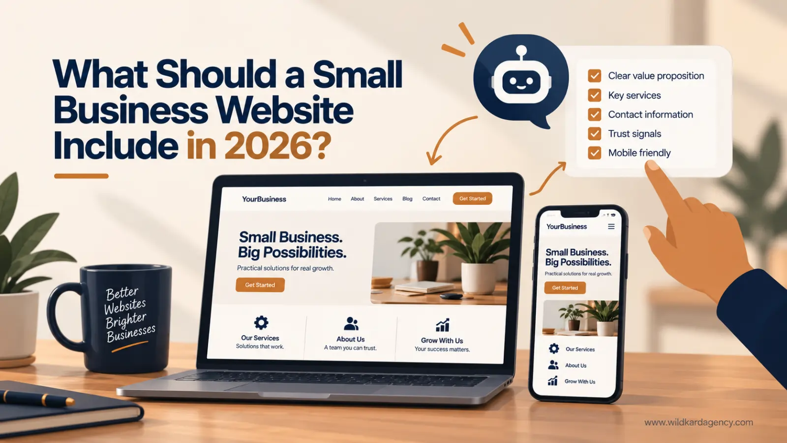 what should a small business website include in 2026 checklist